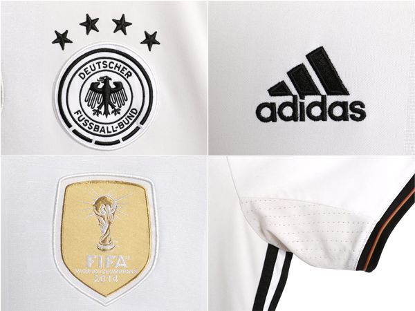 adidas - アディダス ドイツ 代表 サッカー ユニフォーム メンズ L / 正規品 2016 ユーロ モデル 当時物 レプリカ オフィシャル Tシャツ ジャージ 白 お得なクーポン配布中!】 アディダス ドイツ 代表 サッカー