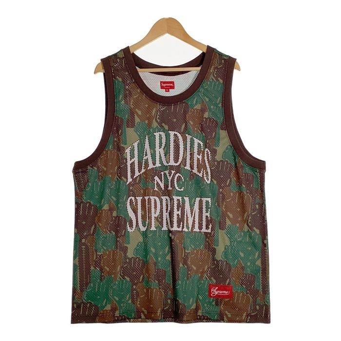 SUPREME シュプリーム 23SS Hardies Camo Basketball Jersey カモ バスケットボールジャージ タンクトップ ゲームシャツ グリーン Size XL SUPREME シュプリーム 23SS Hardies Camo Basketball Jersey カモ
