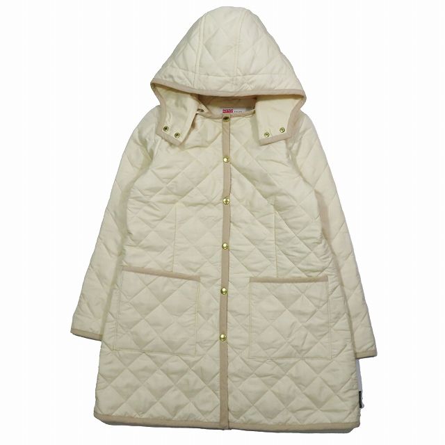 Traditional Weatherwear ロングコート 36 アイボリー Traditional Weatherwearキルティングコート36 ivory