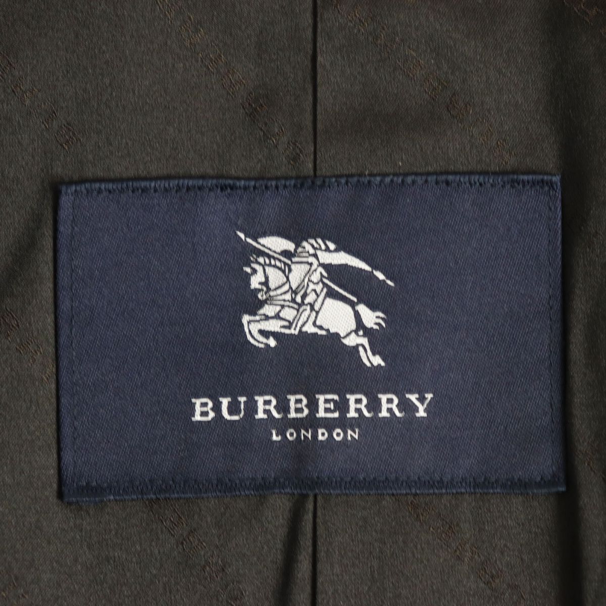 美品○BURBERRY LONDON バーバリーロンドン ウール×カシミヤ フライ