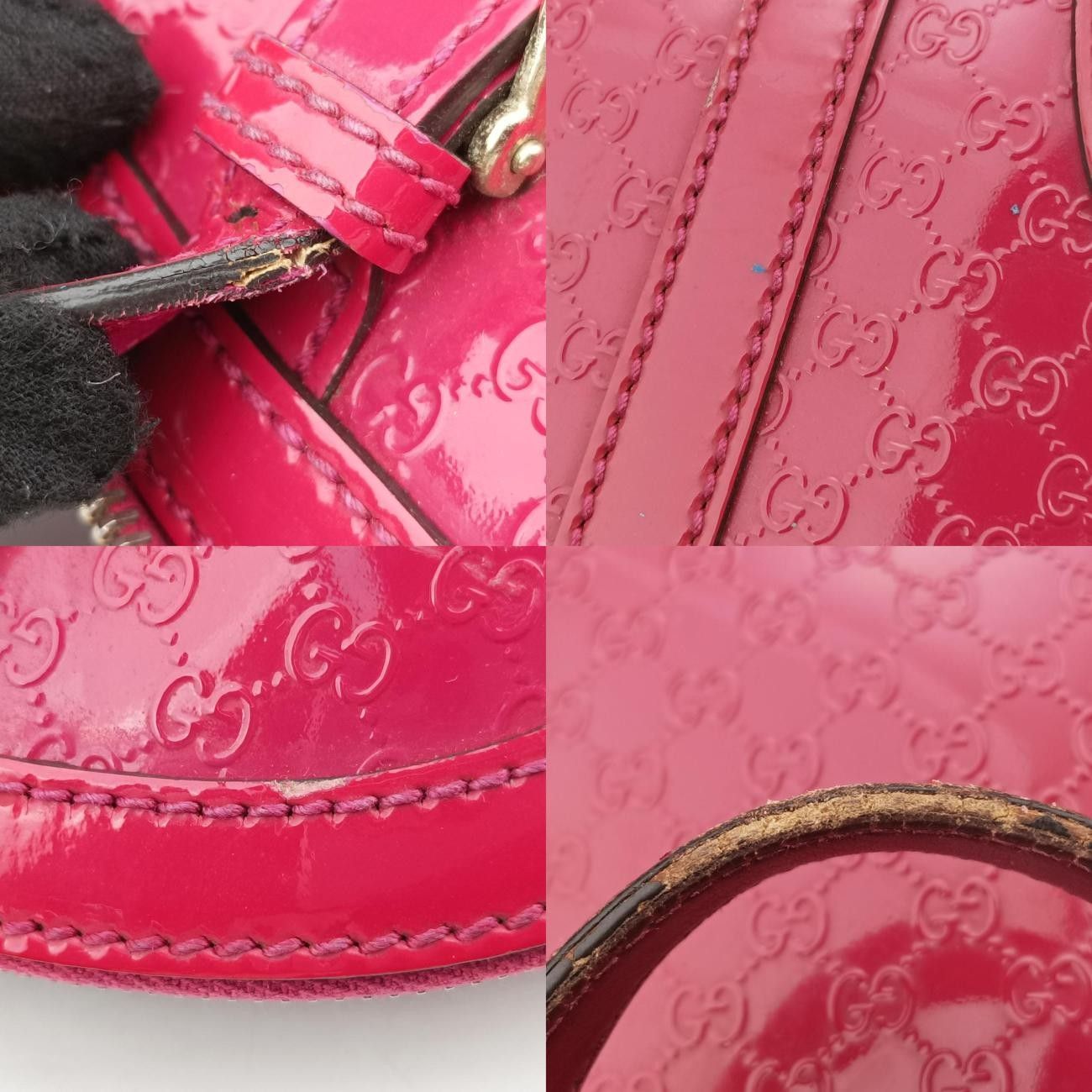 グッチGucciマイクログッチシマレッドパテント309617B015738253