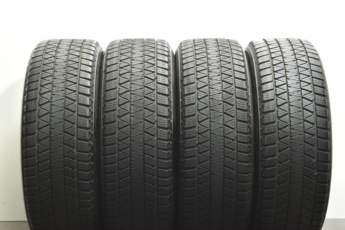 車 【バリ溝 美品】DOS 17in 7J +38 PCD114.3 ブリヂストン ブリザック 