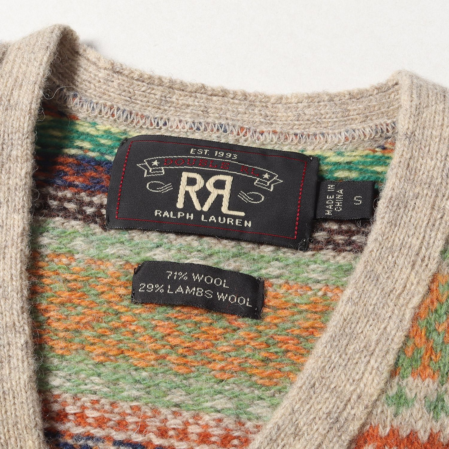 RRL ニットベスト ウール アメカジ サイズ S