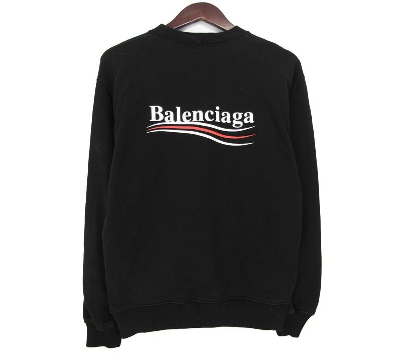 バレンシアガ BALENCIAGA 【 556147 TBV14 】 キャンペーン ロゴ クルーネック スウェット トレーナー　w20128