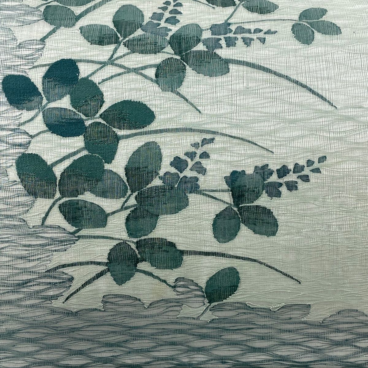 袋帯 美品 秀品 夏帯 草花 薄緑 お太鼓柄 正絹 【中古】 - メルカリ