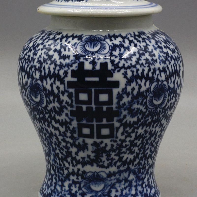 景徳鎮 陶磁器 喜字将軍缶茶筒 装飾品 工芸品 置物 景徳鎮 陶磁器 喜字将軍缶茶筒 装飾品 工芸品 置物 - メルカリ