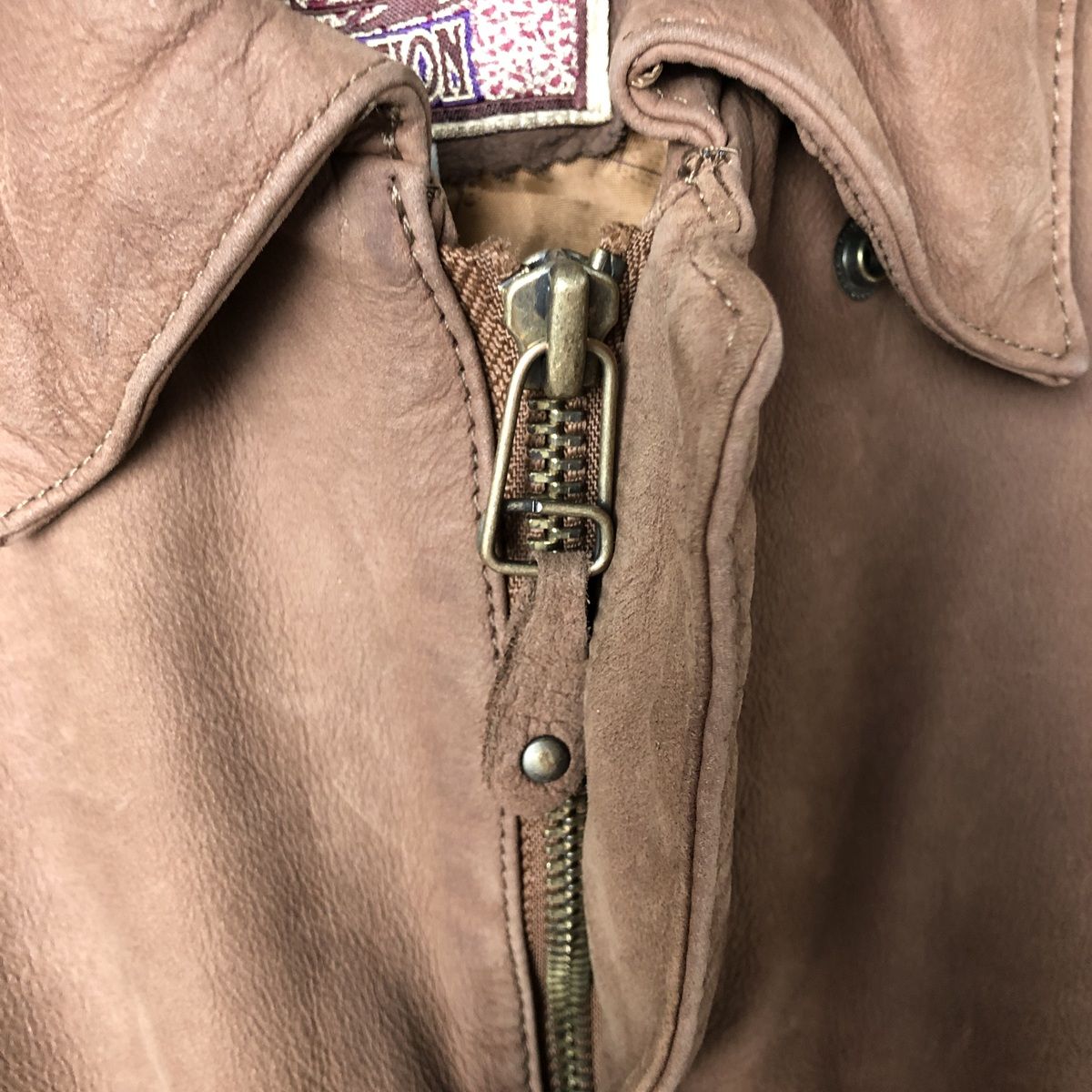 古着 INTERNATIONAL LEATHER COLLECTION A-2タイプ レザーフライト  