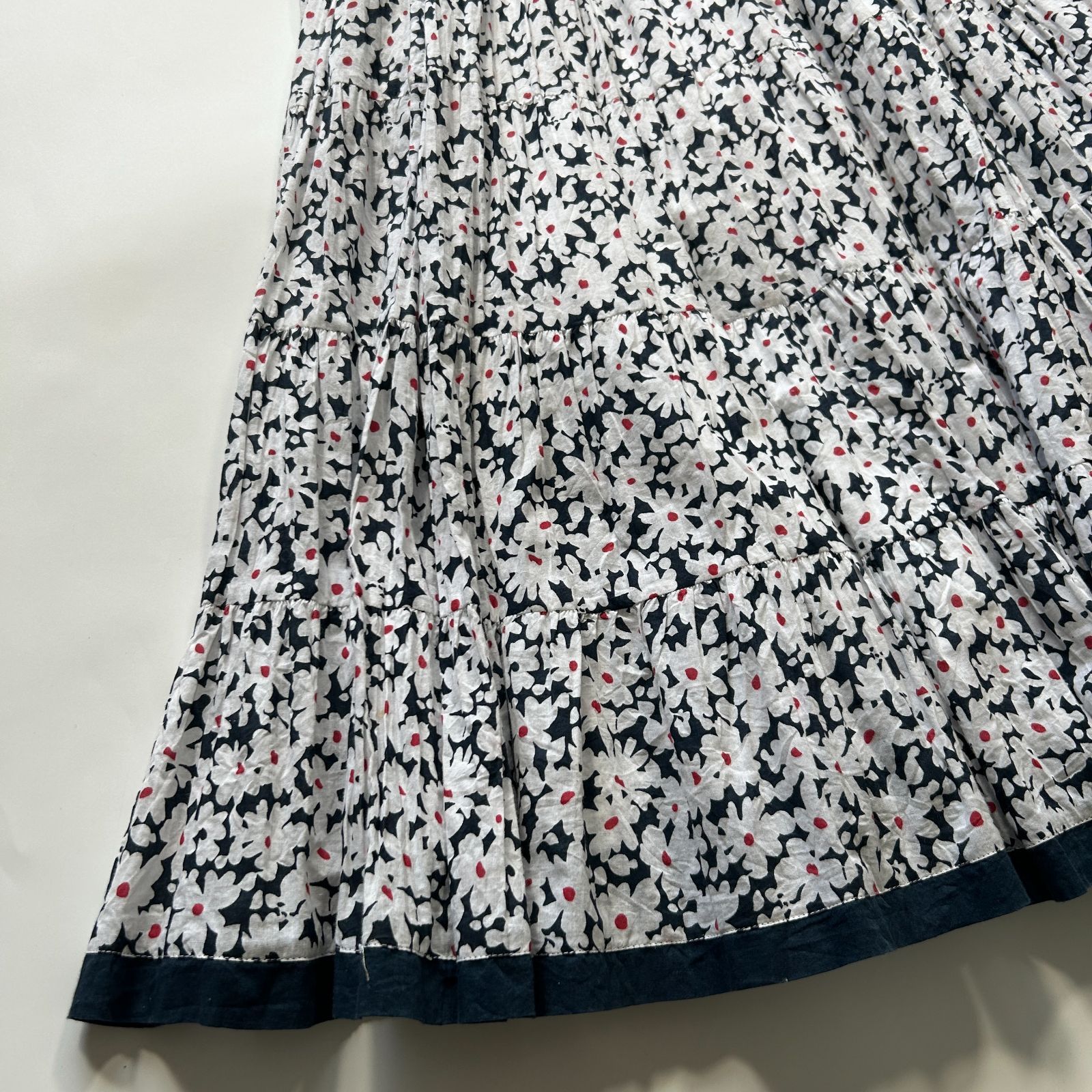 MARIHA マリハ ティアード フレア ロングスカート フラワー 花柄 総柄