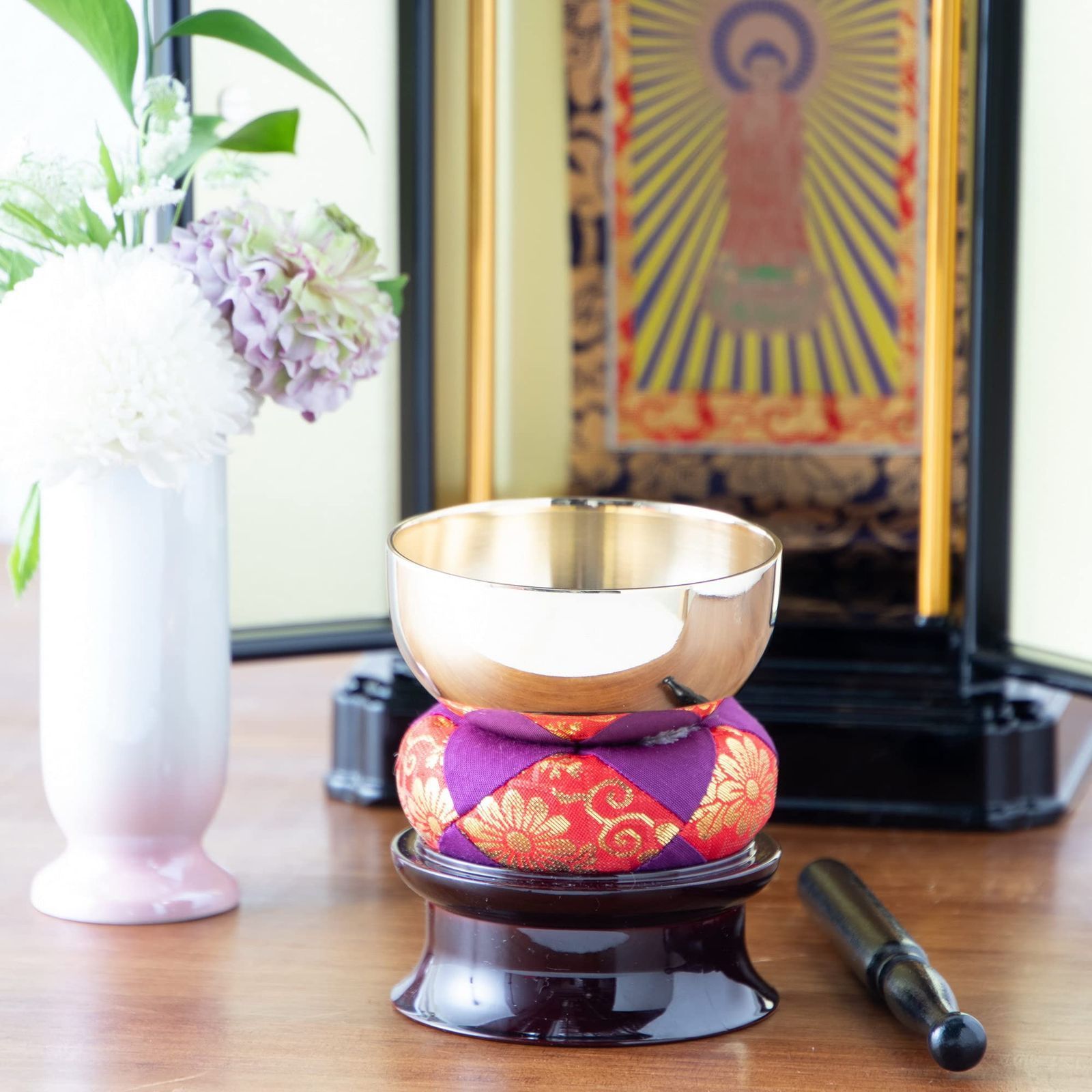 凛 製 とした ブラス 真鍮 にも スペース 狭い 音色 供養 ペッ