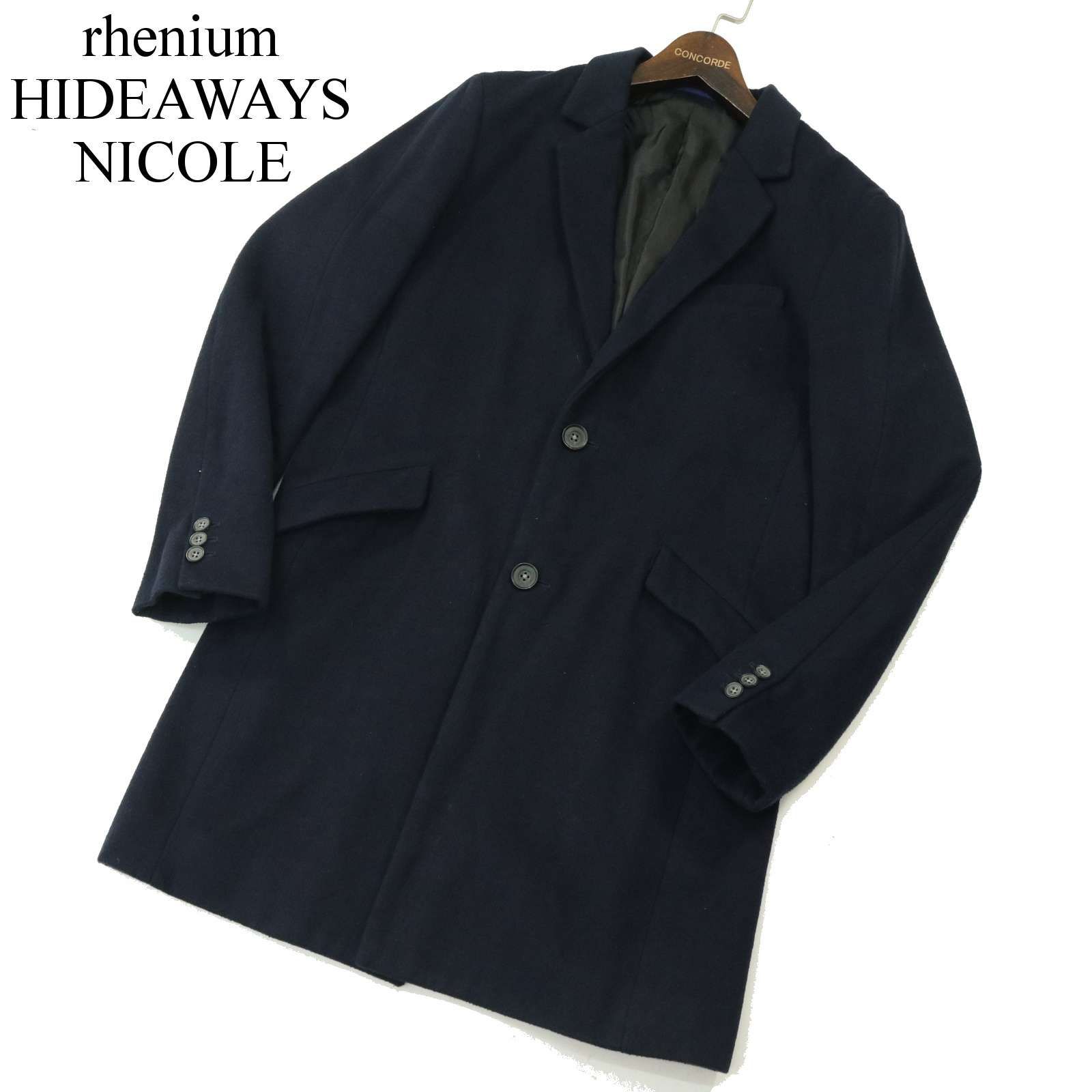 HIDEAWAYS NICOLE コート ジャケット ポンチスウェードスタンド