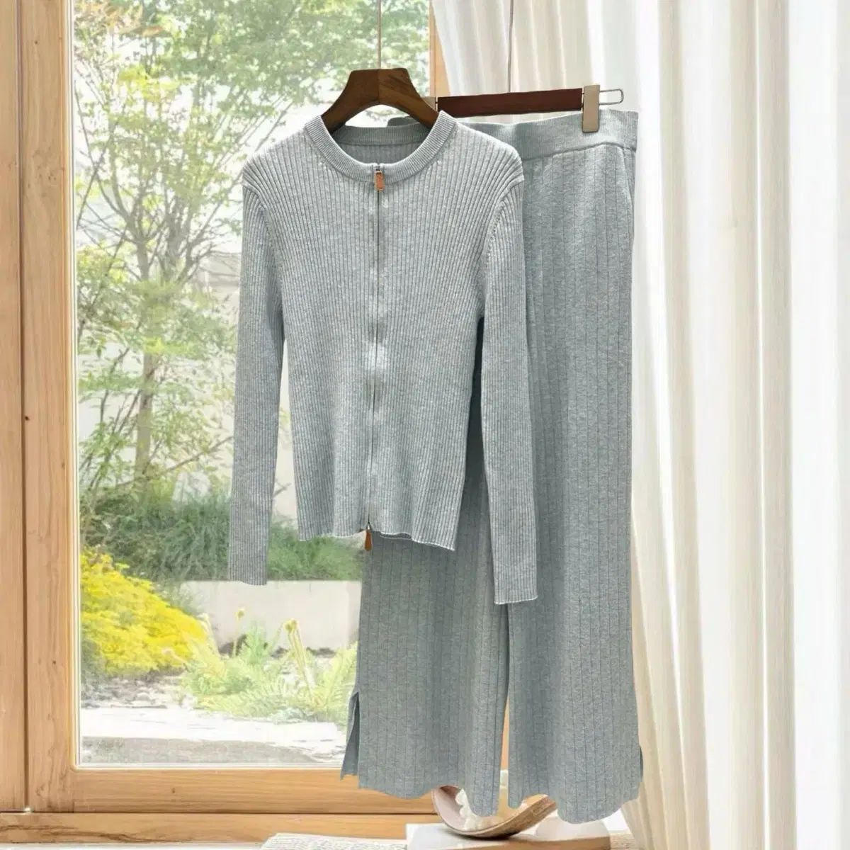 カシミヤ セットアップ セット 美品 フォクシーブティック レオパード  