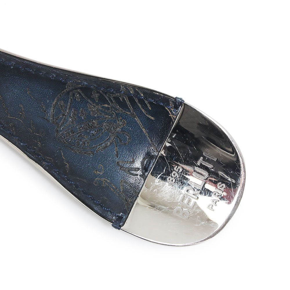 【美品！！】ベルルッティ シューホーン 靴ベラ カリグラフィー キーホルダー 中古）ベルルッティ Berluti カリグラフィ 靴べら シューホーン