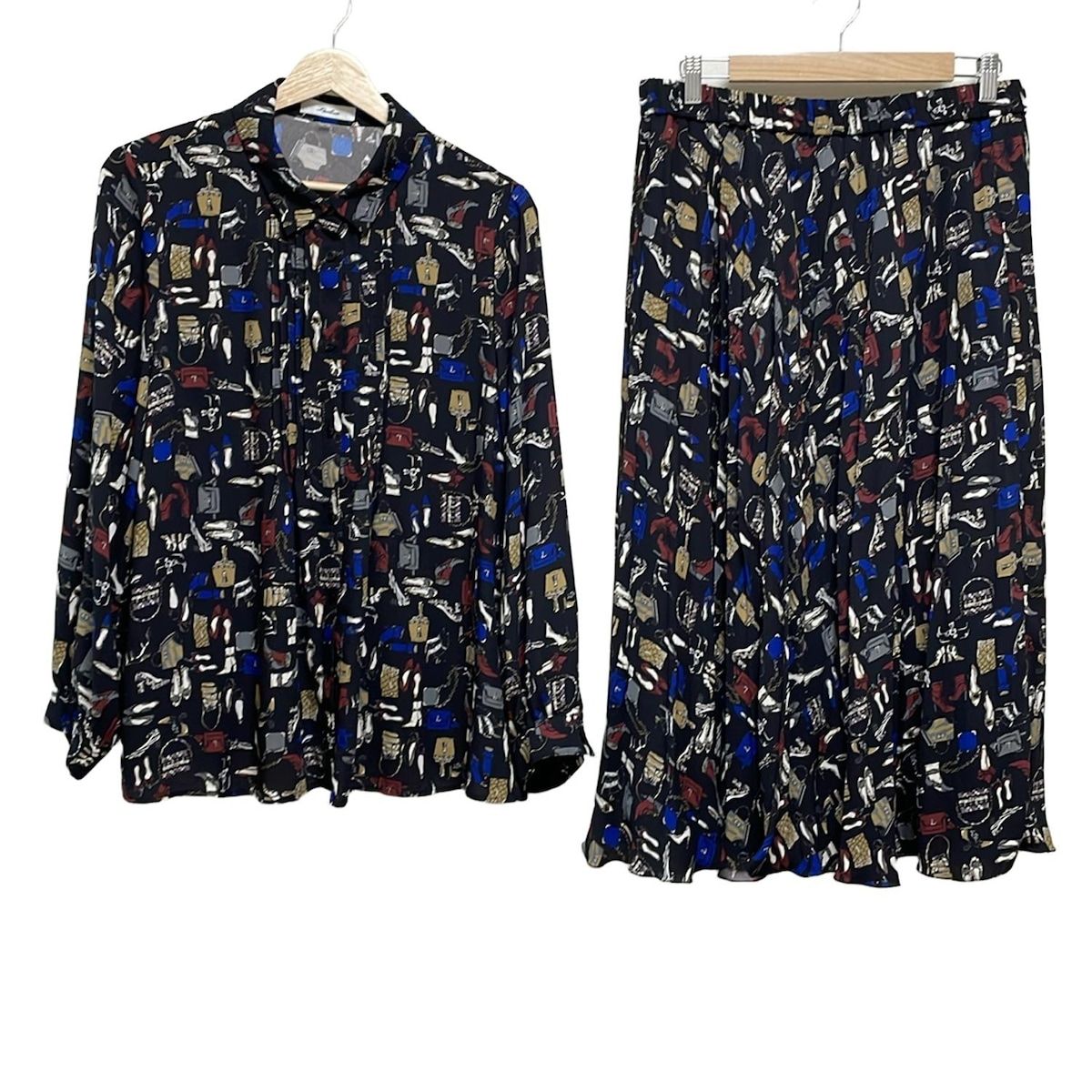 Leilian(レリアン) スカートセットアップ レディース美品 - 黒