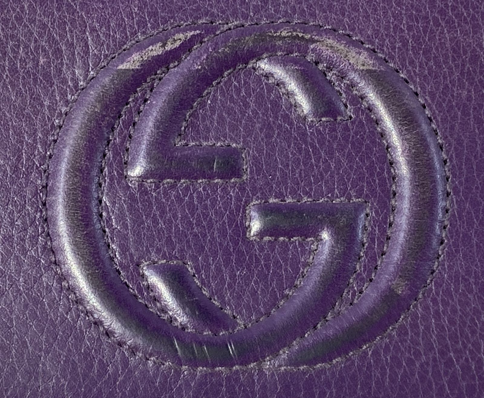 紫波85-1-0704】GUCCI グッチ インターロッキングG ソーホー フリンジ 