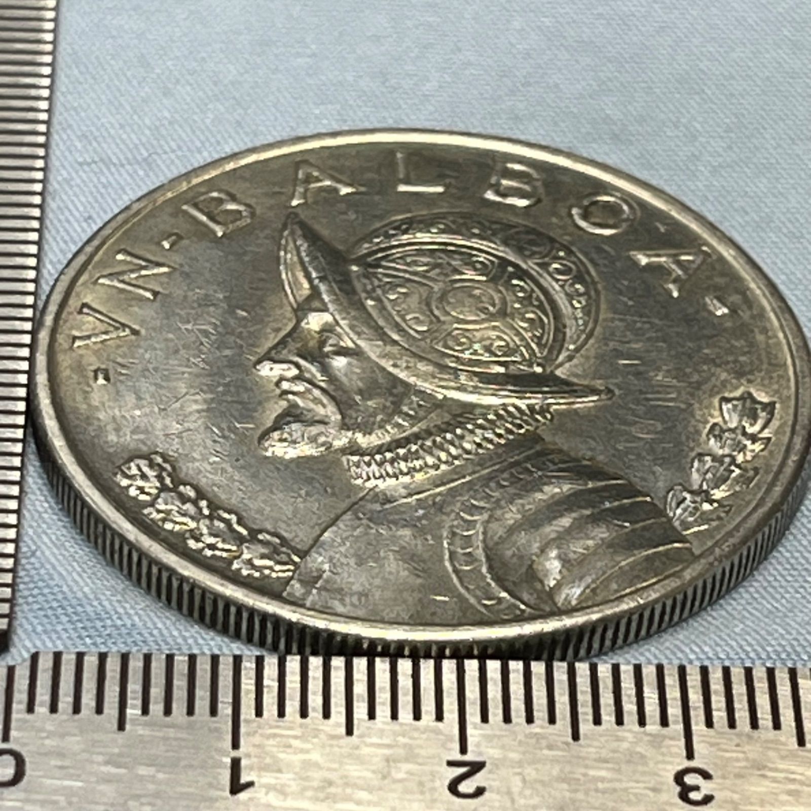 1934 パナマ 1バルボア 自由の女神と征服者の肖像・クラシック大型銀貨