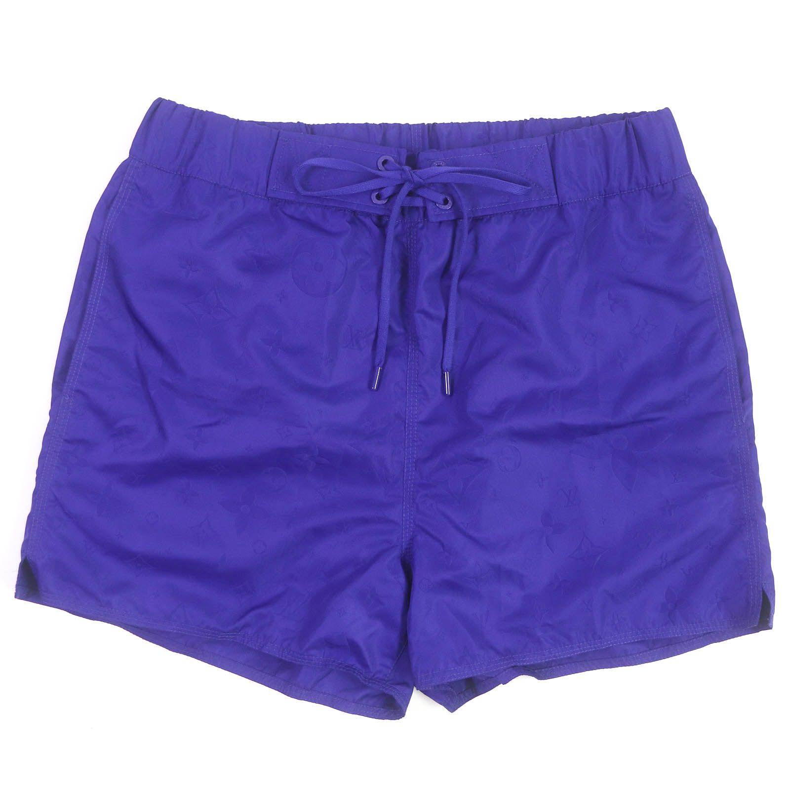 未使用品□ルイヴィトン 22AW 1A5D5U 3Dポケットモノグラムボードショーツ スイムパンツ ショートパンツ ネイビー M 伊製 正規品 メンズ ルイヴィトン モノグラム 3Dポケット スイム ボード ショーツ ネイビー