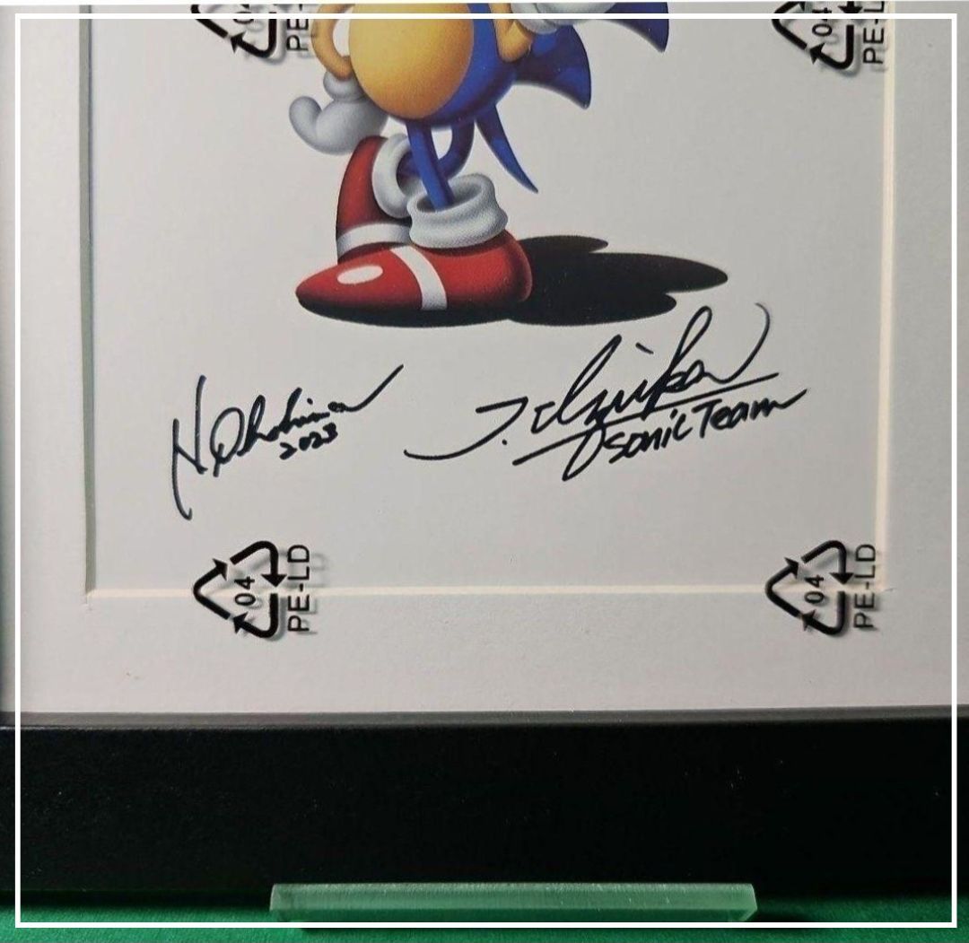ソニック スーパースターズ 復刻原画 製作者サイン 数量限定【レア