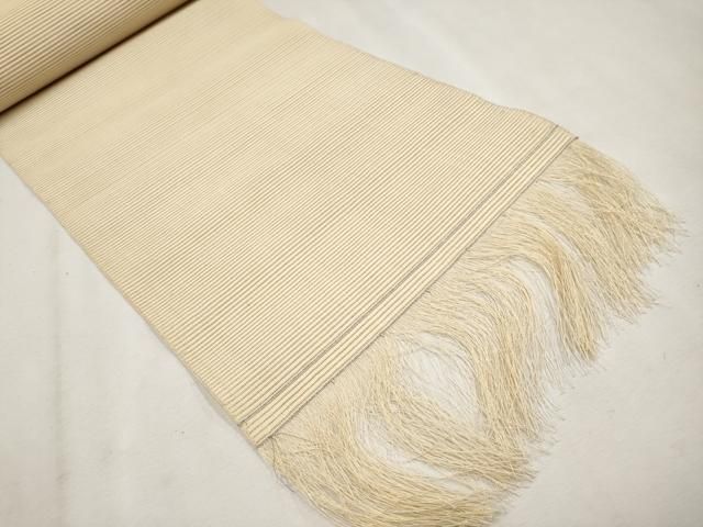 平和屋本店□極上 夏物 銀座 志ま亀 名古屋帯 帯反物 絽綴れ 総刺繍