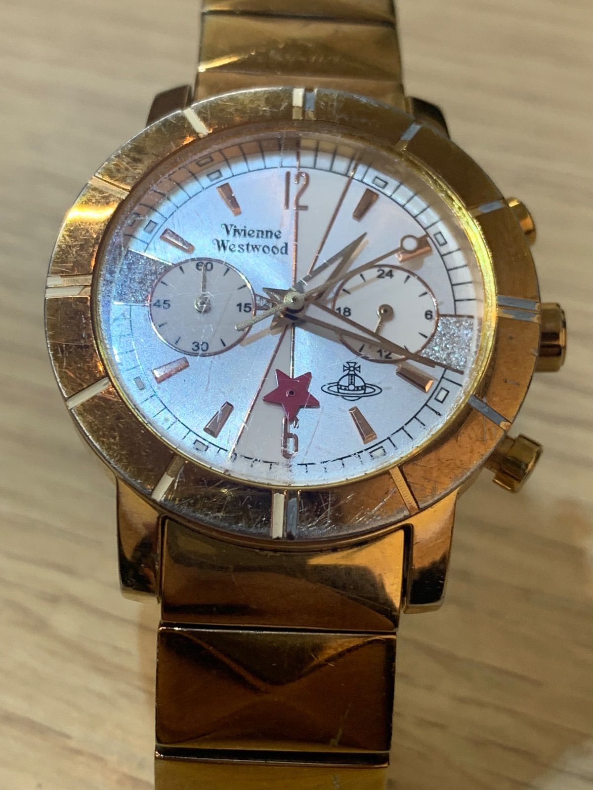 vivienne ヴィヴィアン 腕時計 ゴールド クロノグラフ