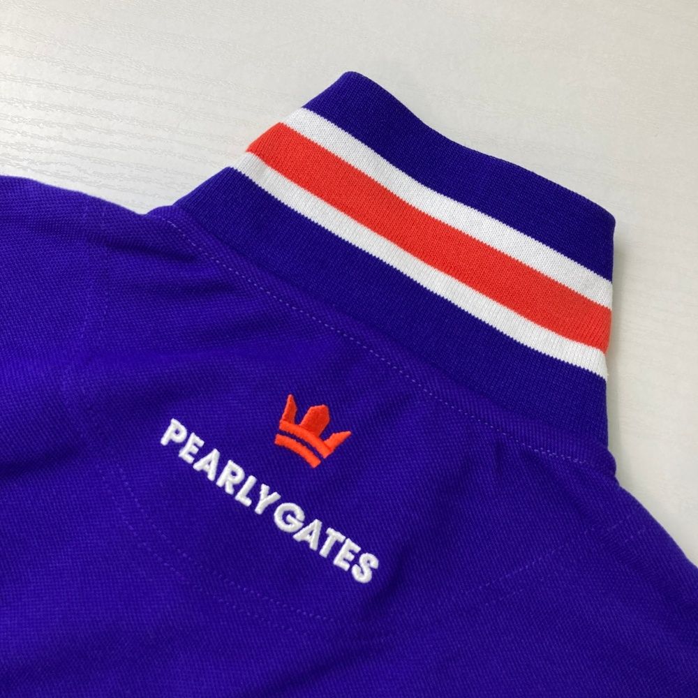 サイズ：1 PEARLY GATES パーリーゲイツ 055-0260606 ノースリーブポロシャツ  パープル系 [240101475394] ゴルフウェア レディース ストスト サイズ：1 PEARLY GATES パーリーゲイツ 055-0260606