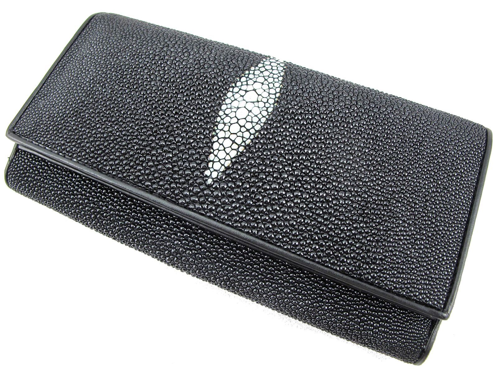 Genuine Stingray pelgio Skinレザーレディースクラッチ財布バッグ