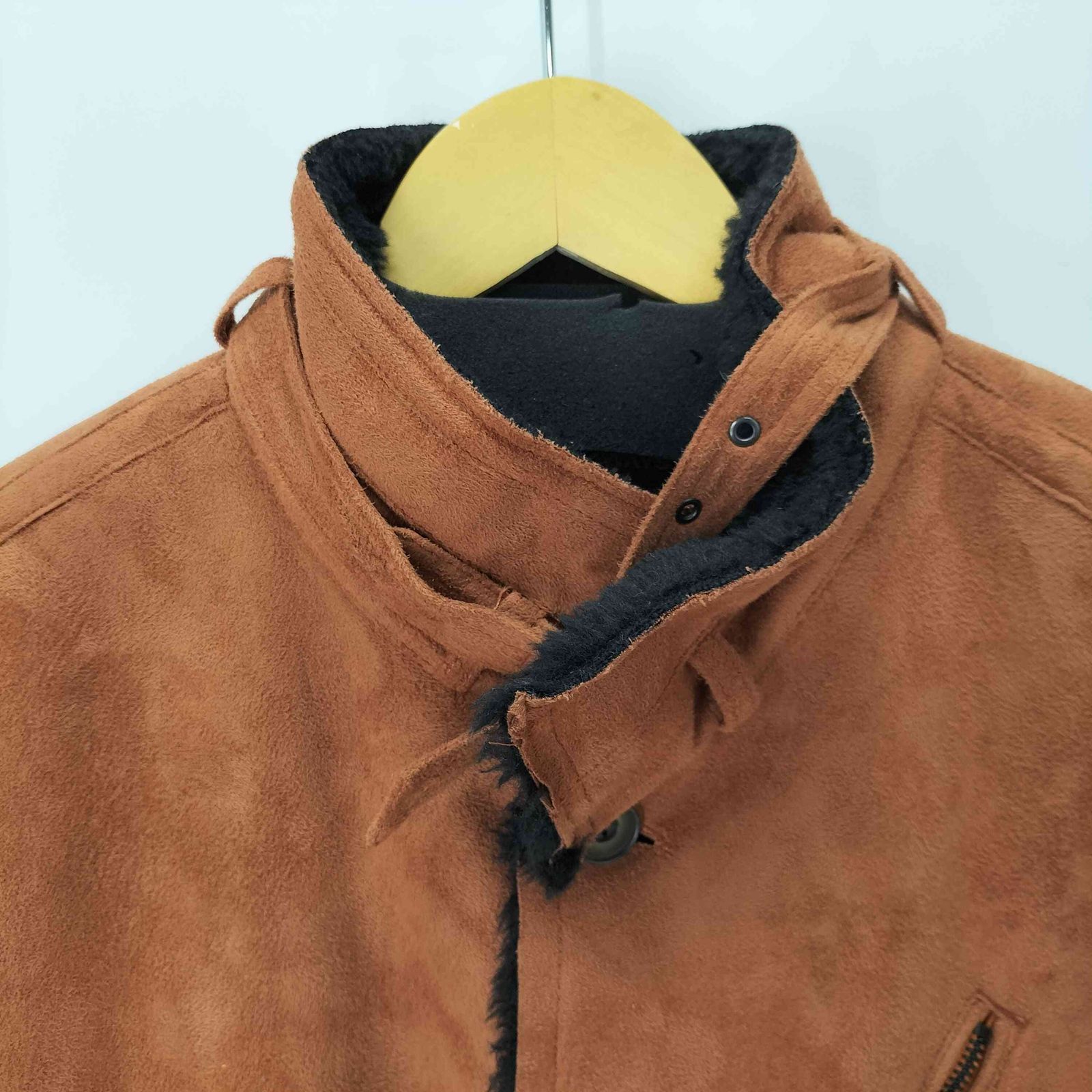 HIDEAWAYSニコル　フリース　ムートンジャケット ブラウン 大処分セール！！HIDEAWAYS NICOLE. フェイクムートンジャケット