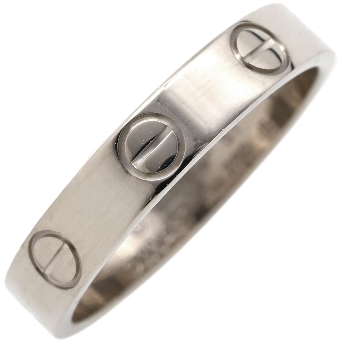 カルティエ Cartier リング 指輪 ミニラブリング K18WG ホワイト カルティエ Cartier リング 指輪 ミニラブリング K18WG ホワイト