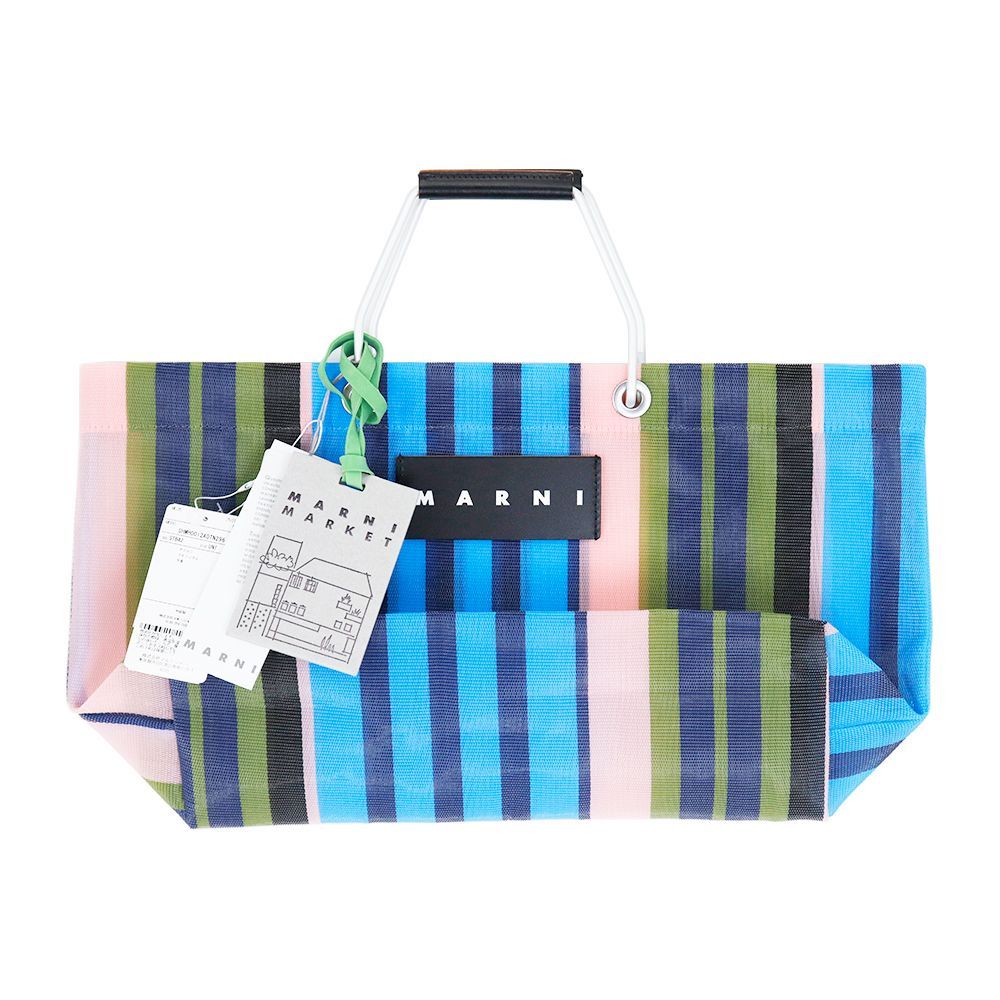 マルニフラワーカフェ バッグ ストライプバッグ ミニ MARNI FLOWER
