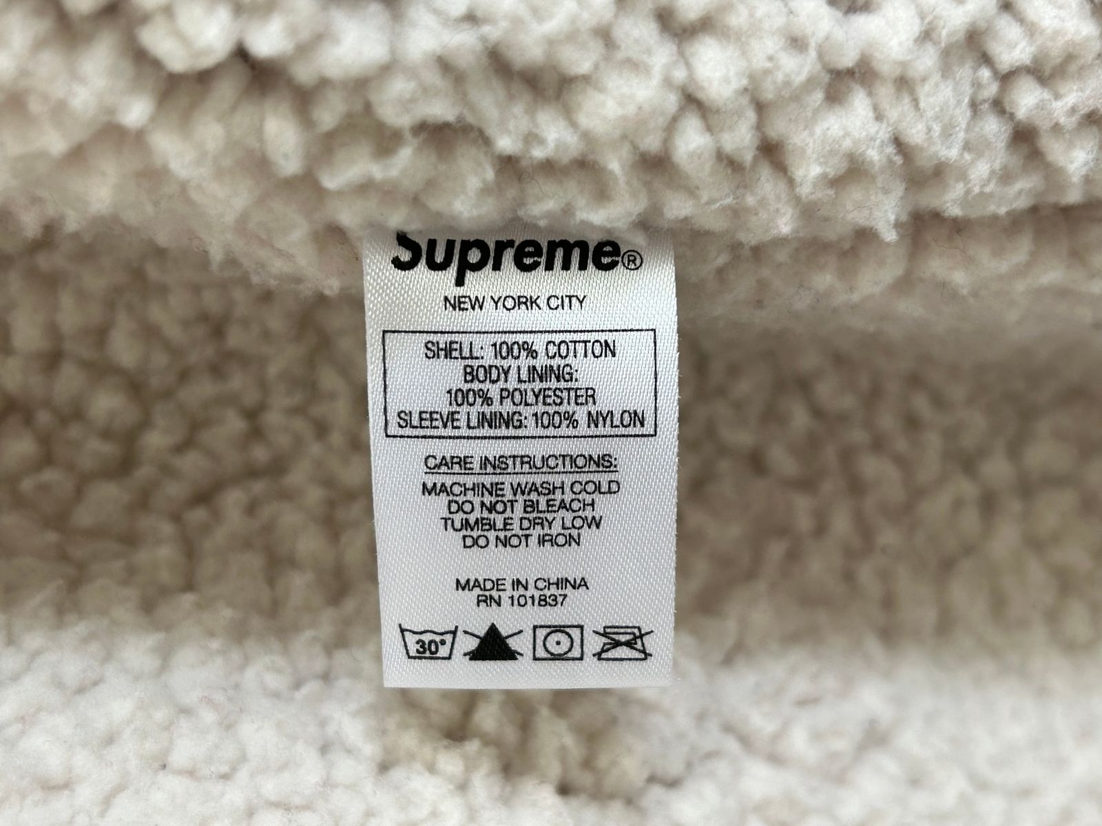 Supreme (シュプリーム) Buffalo Plaid Sherpa Chore Shit