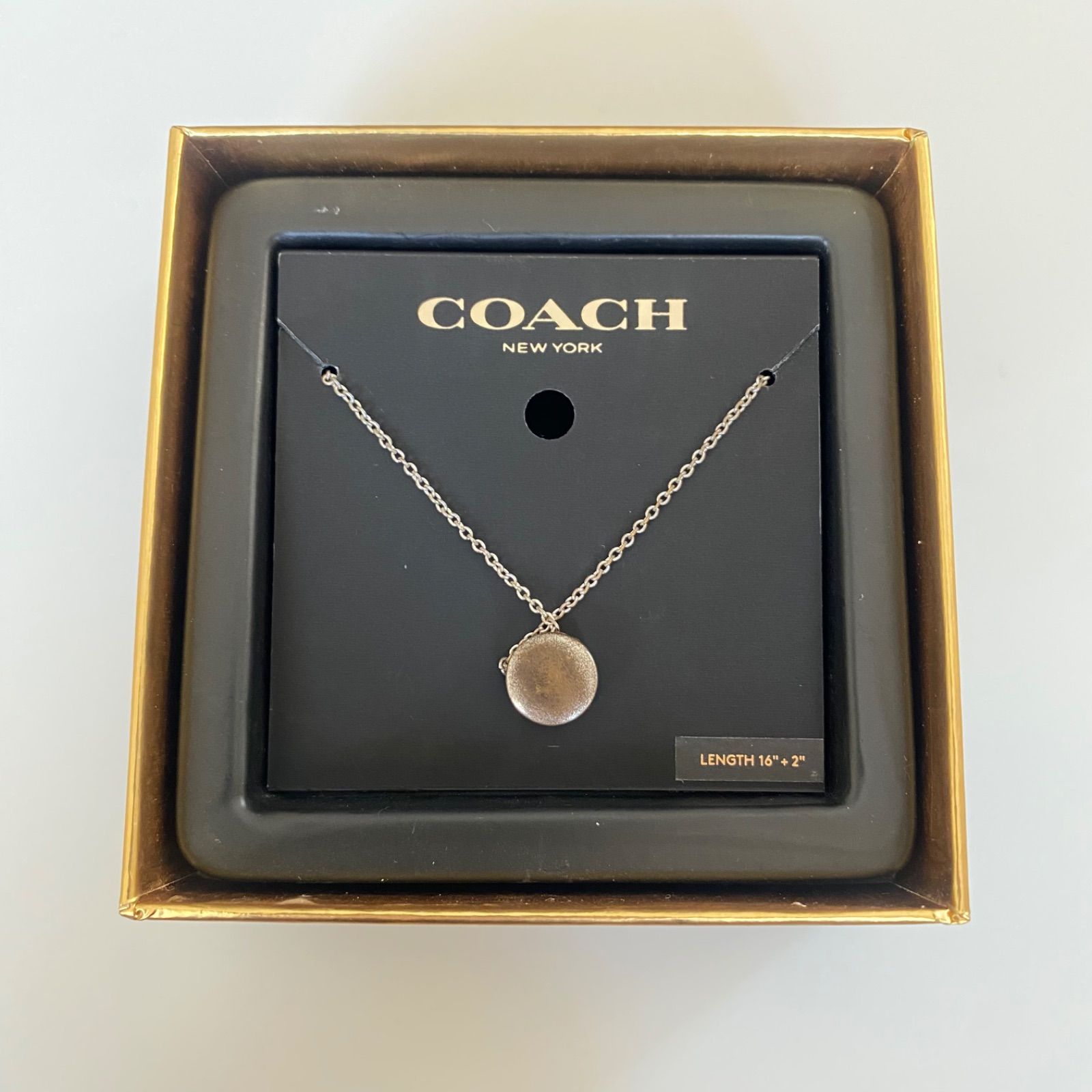 新品未使用COACH コーチ シルバーネックレス ピアスセット uruzz_54514slv