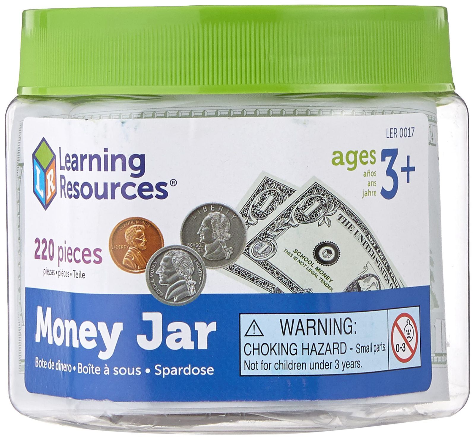 在庫処分】紙幣&コインセット 正規品 アメリカ通貨 ドル】 お金 【英語玩具 Jar Money 【楽天市場】おもちゃ  US紙幣とコインのセット「Money Jar」紙幣 コイン おもちゃのアメリカ通貨 紙幣＆コイン（収納ボトル付き） 知育おもちゃ お買い物 ドリル  ごっこ遊び 幼児 子供 ...