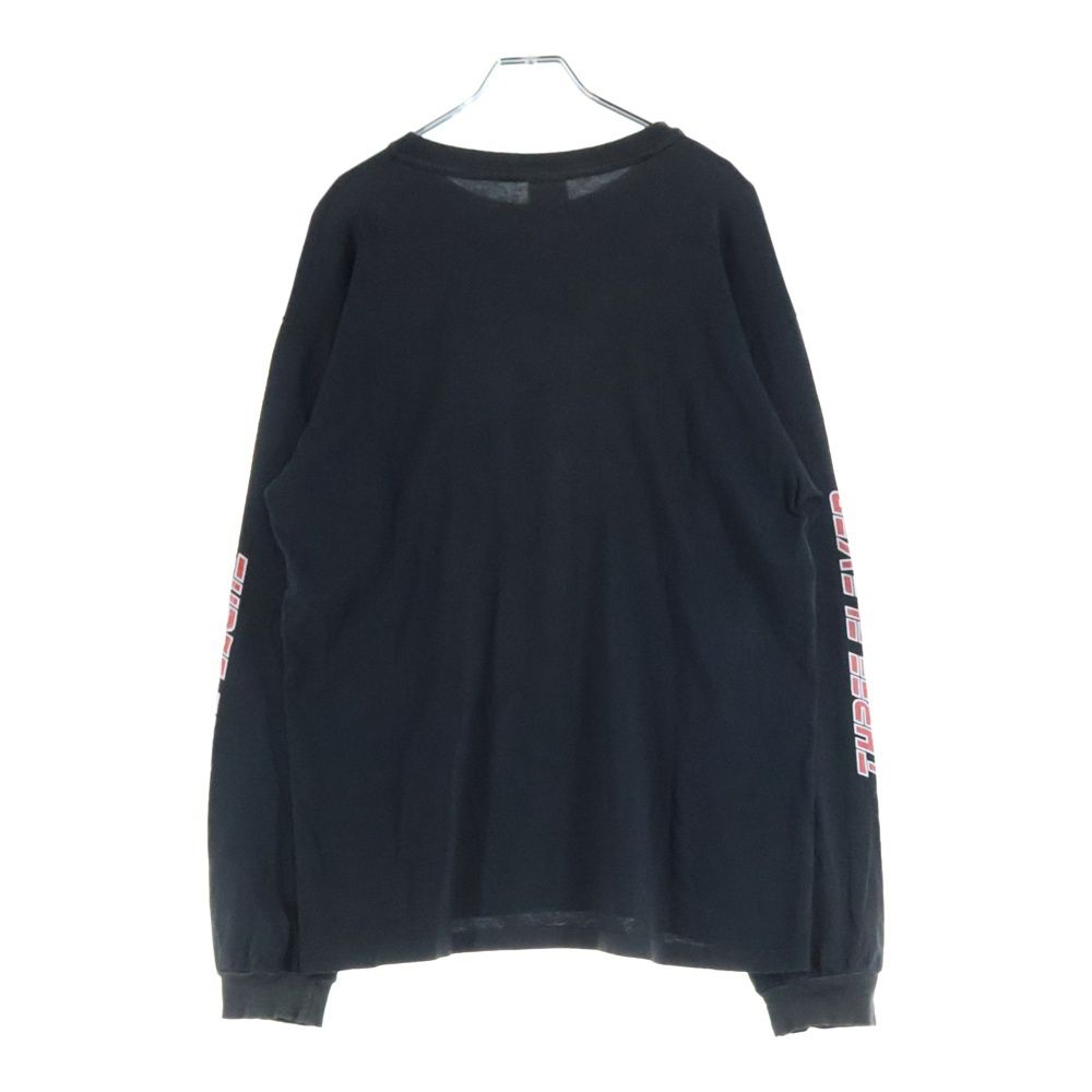 VINTAGE ヴィンテージ 90s THREE ELEVEN LOGO L S スリーイレブン アーム プリント Tシャツ 長袖カットソー ブラック MERCADOAVALIA_COM_BR