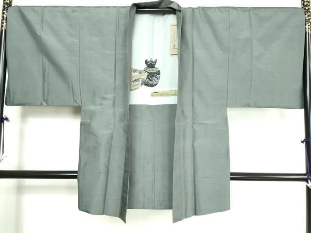 平和屋本店□極上 人間国宝・羽田登喜男 黒留袖・長襦袢セット 鴛鴦