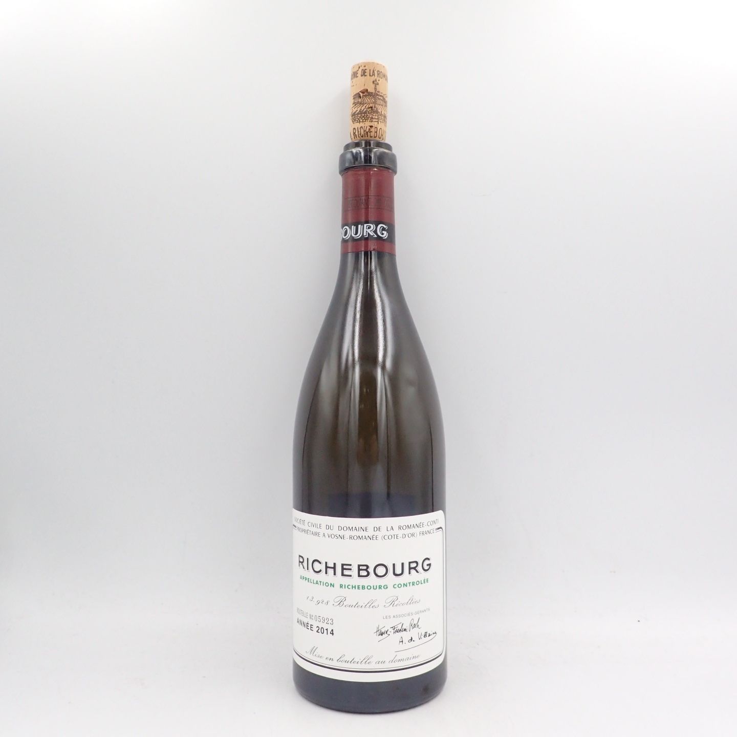 DRC リシュブール 2014 750ml 空き瓶 RICHEBOURG【K】