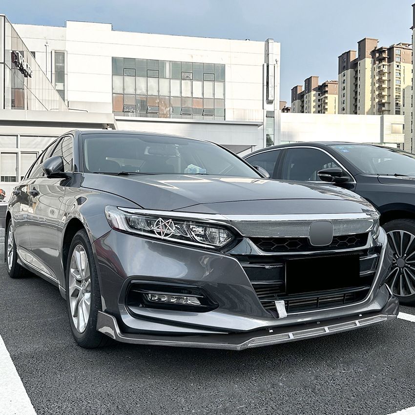 ホンダ アコード 10代目 2018-2021 フロントスポイラー リップガーニッシュ ABS製 カーボン調