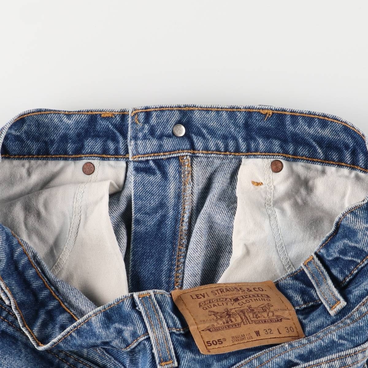 古着 リーバイス Levi s 505 REGULAR FIT STRAIGHT LEG オレンジタブ テーパードデニムパンツ メンズw32相当 ヴィンテージ eaa585646 KIN-KAAI_COM