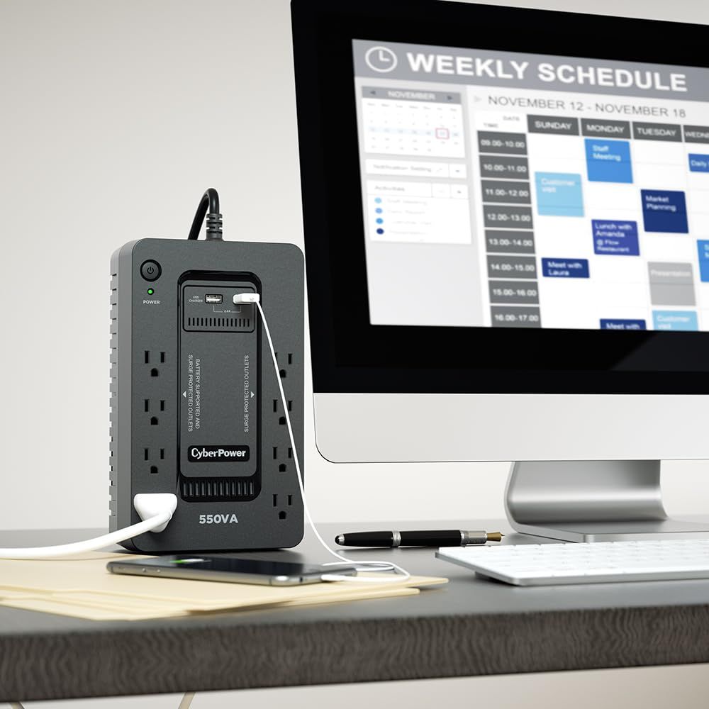 常時商用給電 矩形波 無停電電源装置 UPS 550VA|330W CyberPower SX550UJP HRDEVELOPMENT_JP