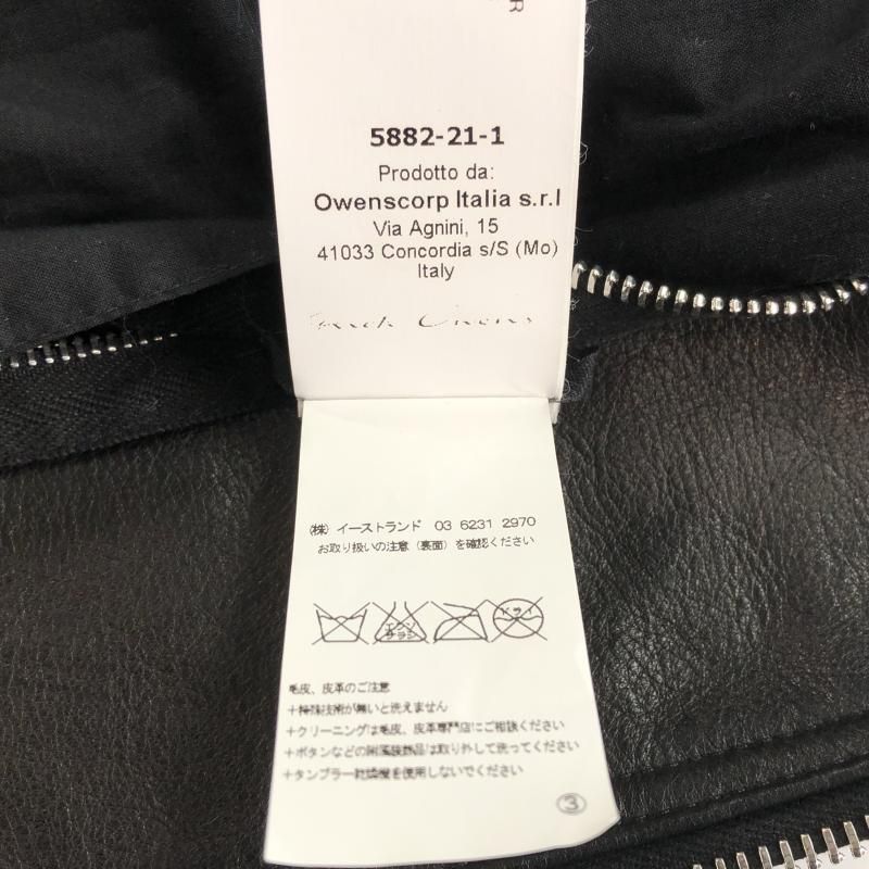 【中古】Rick Owens 16ss レザージャケット 38 ブラック リックオーウェンス[10]