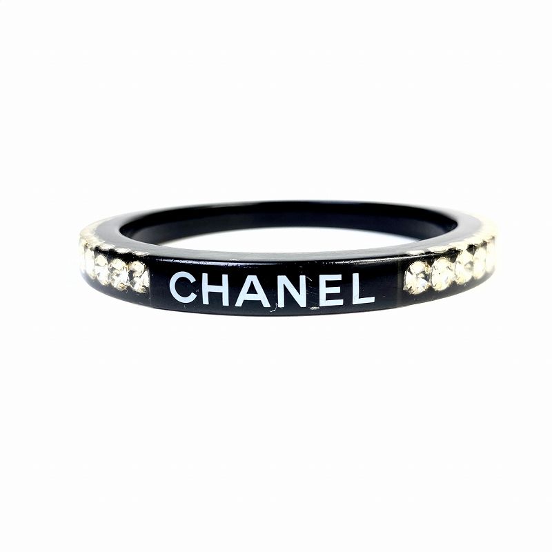 CHANEL シャネル ココマーク ブレスレット／バングル ブラック A-1711