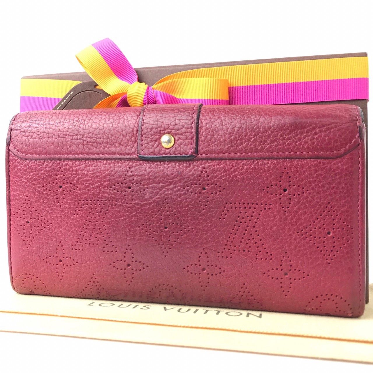 希少ルイヴィトン☆長財布☆赤色☆モノグラム☆レザー☆正規品 1
