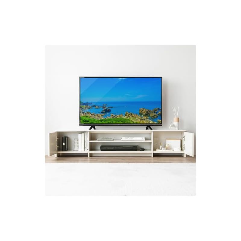 アイリスオーヤマ テレビボード ローボード ホワイト 組立不要！！ テレビボード ローボード 北欧 おしゃれ ホワイト ナチュラル 幅100cm