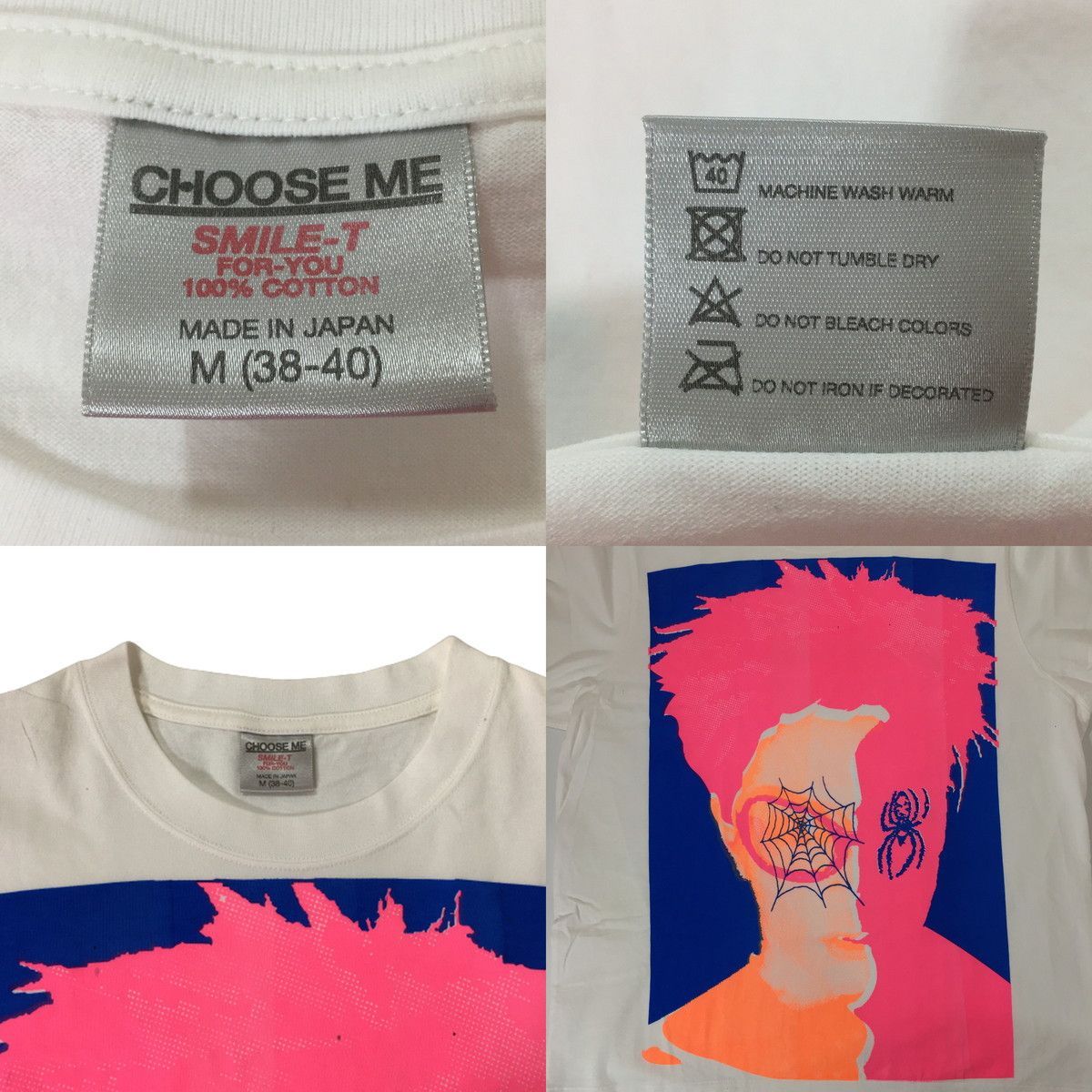 未使用品 CHOOSE ME Tシャツ チューズミー ピンクスパイダー ヒデ PINK