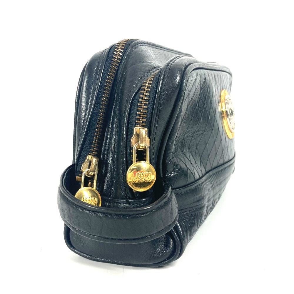 人気♡VERSACE ヴェルサーチ サンバースト レザー ハンドバッグ VERSACE ヴェルサーチ サンバースト カバン ハンドバッグ