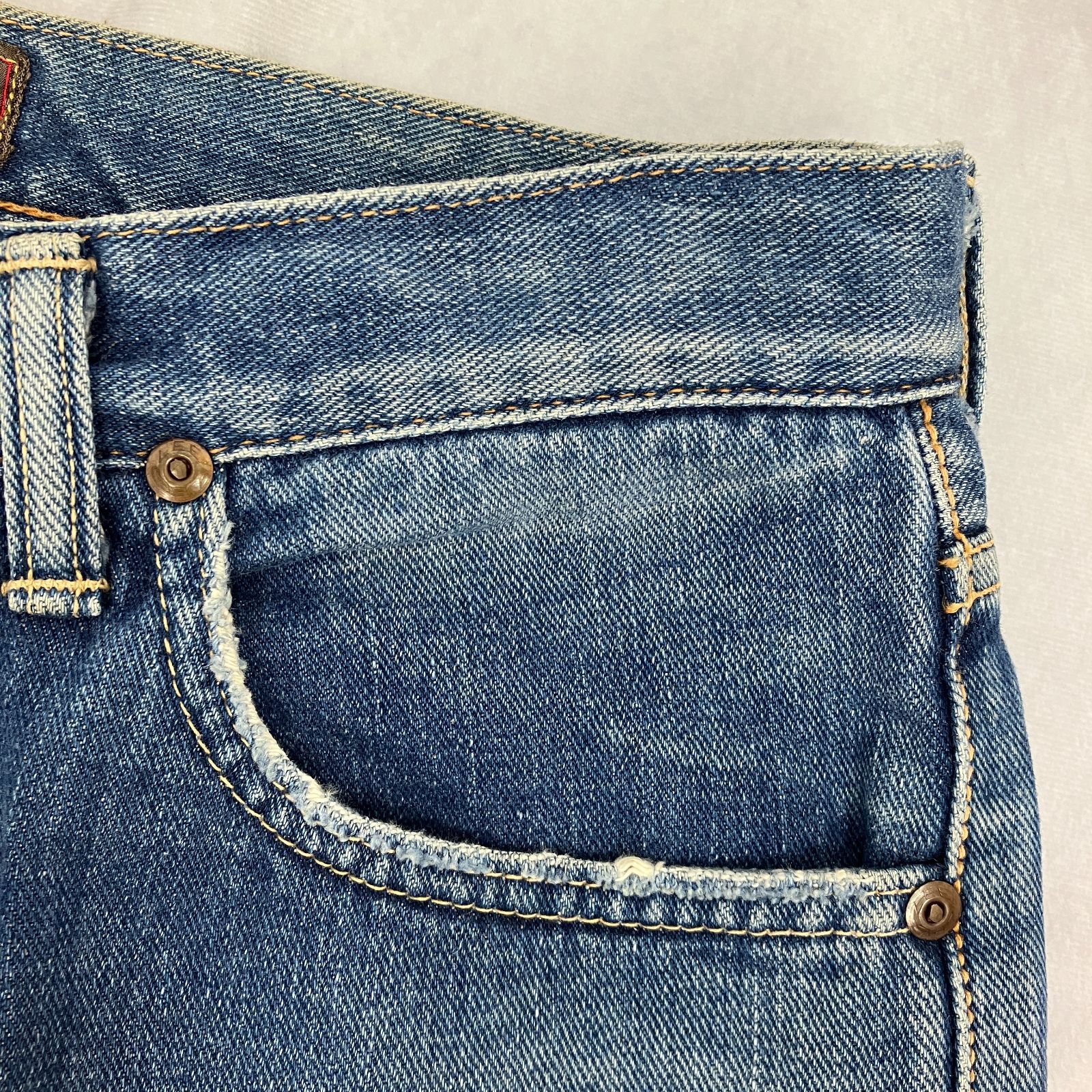 Lee リー 101B デニム パンツ Lot 4101 W29 インディゴ ボタンフライ