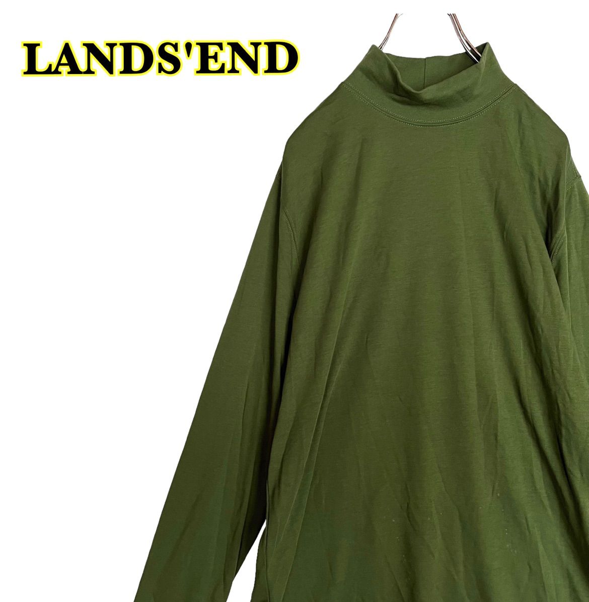 LAND'S END メンズポロシャツ グリーン Sサイズ - トップス