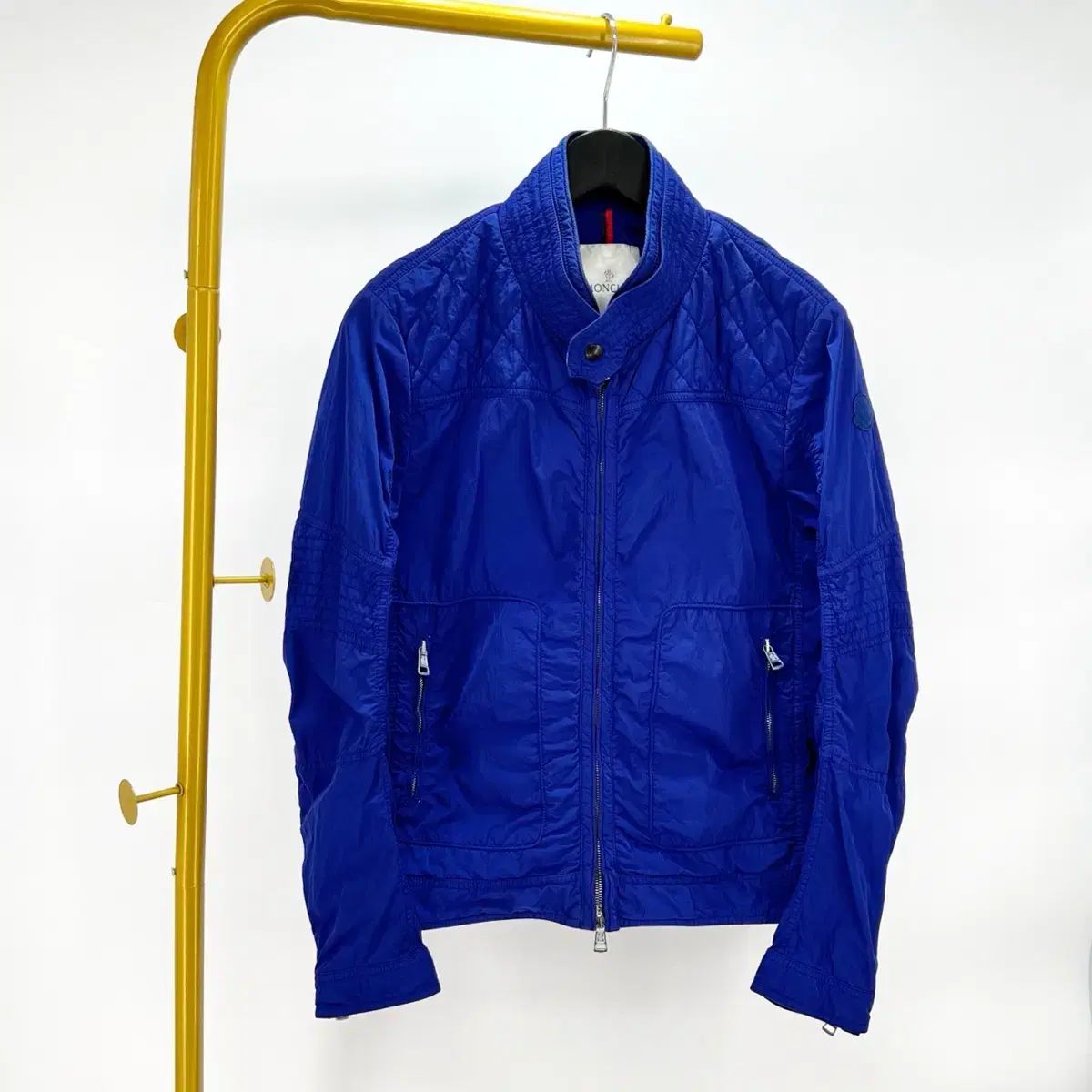 1 サイズ MONCLER モンクレール ロゴワッペン ウインドブレーカー ジャケット 青