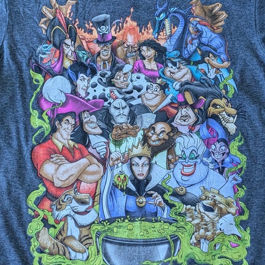 ディズニー tシャツ ヴィランズ tシャツ アースラ ガストン スカー