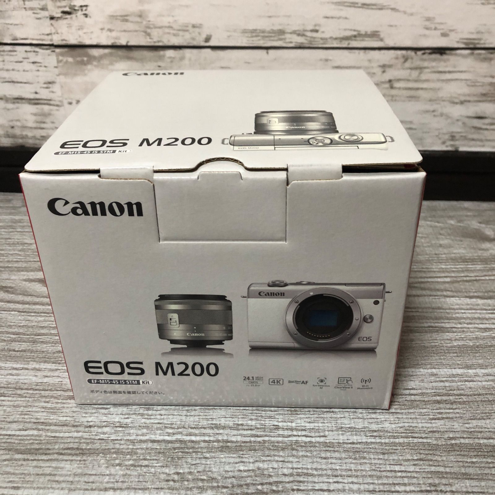 新品未使用】Canon EOS M200 EF-M15-45 IS STM レンズキット ホワイト