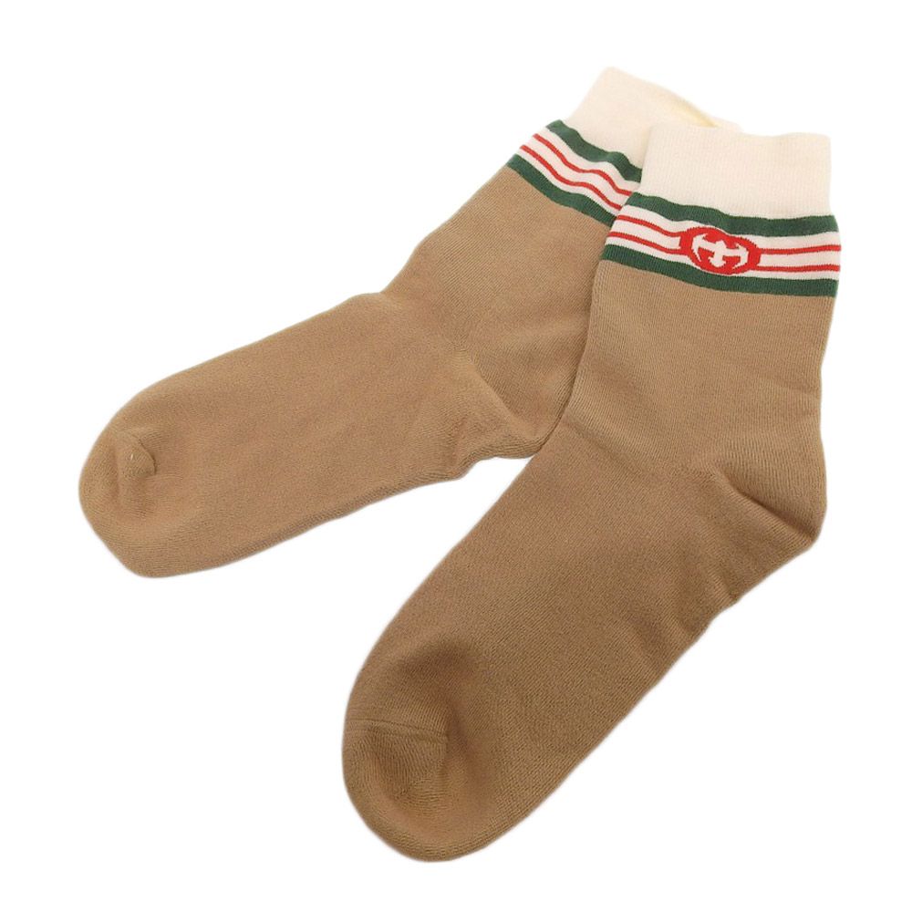 レア✨【グッチ】靴下　ハイソックス　ブラウン　ラメ　GG インターロッキング 楽天市場】グッチ GUCCI 靴下 ブラウン メンズ 471093 4g592
