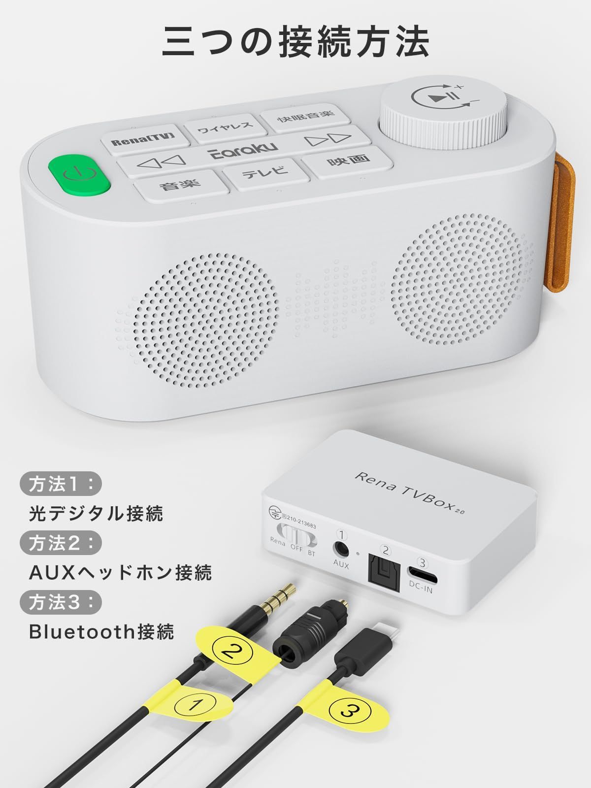 3つの接続方法 ワイヤレス接続